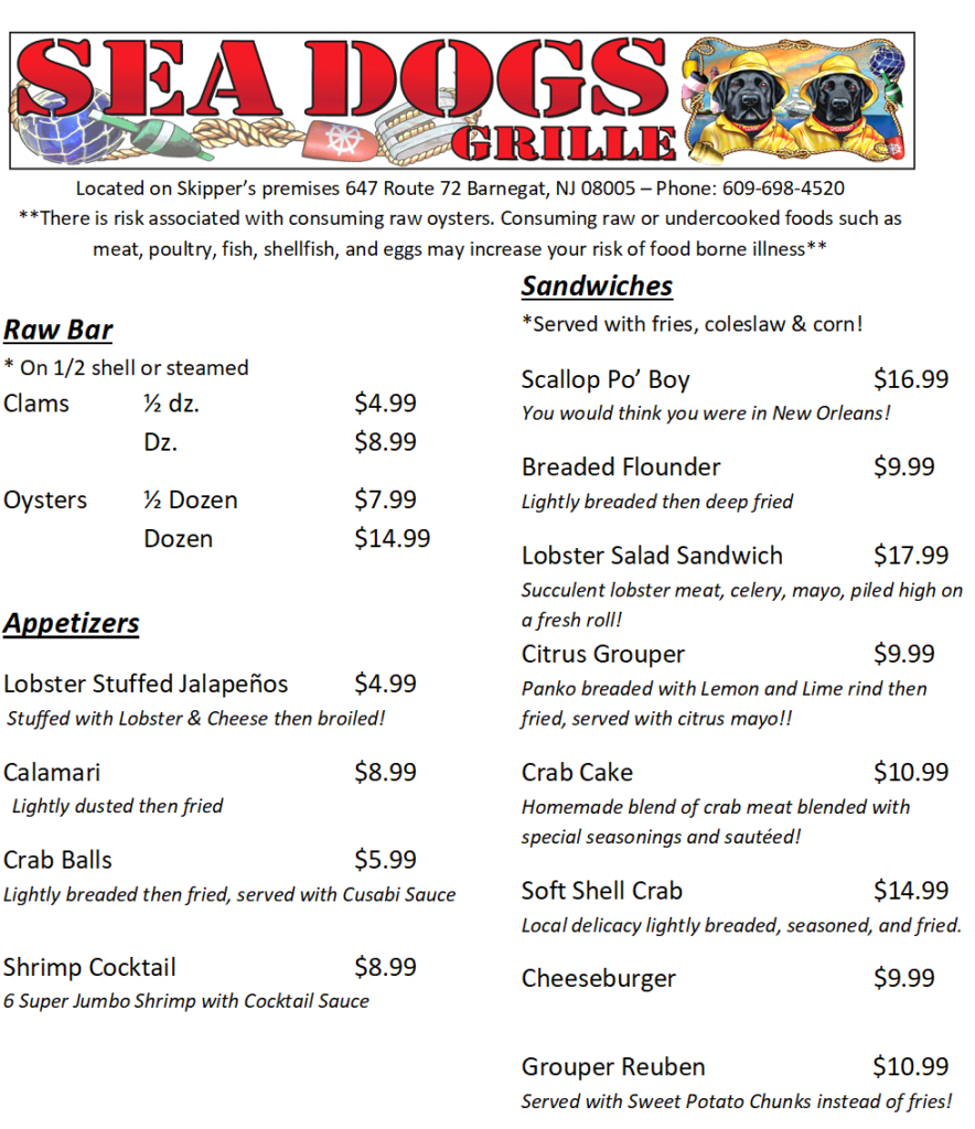 Sea Dogs Grille Skippers Seafood