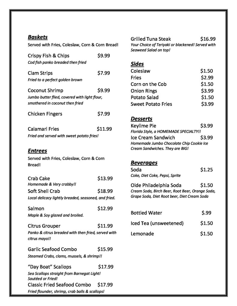 Sea Dogs Grille – Skippers Seafood